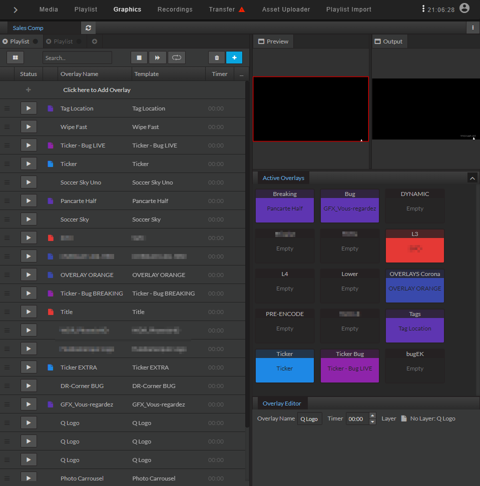 Automation - Singular.Live graphics dashboard