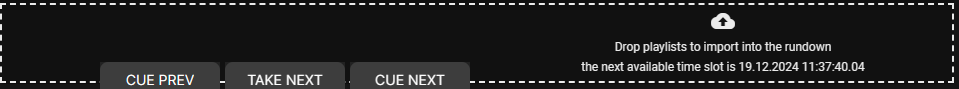 Automation - Dropzone for adding playlists to the rundown