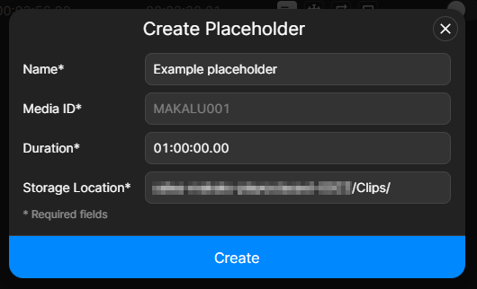 Traffic - Create placeholder menu