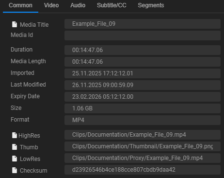 Automation - File metadata