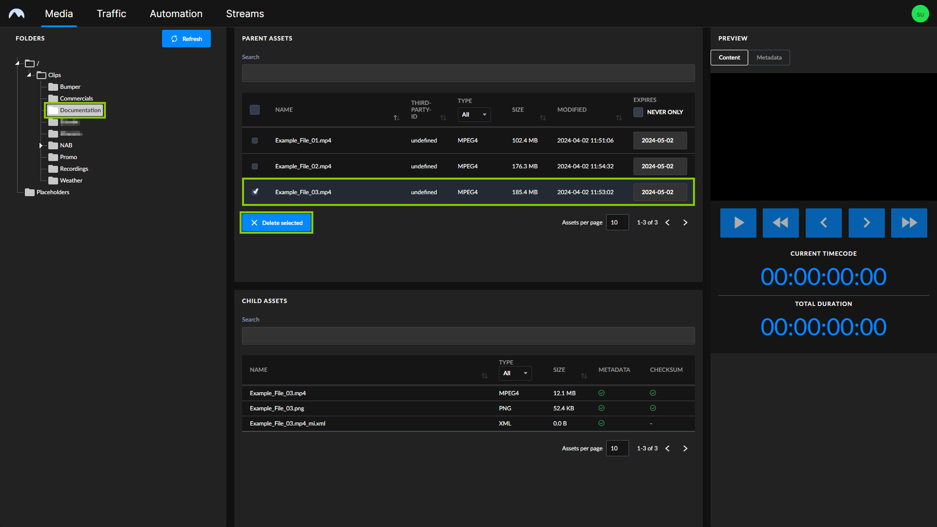 Asset Viewer - Delete files