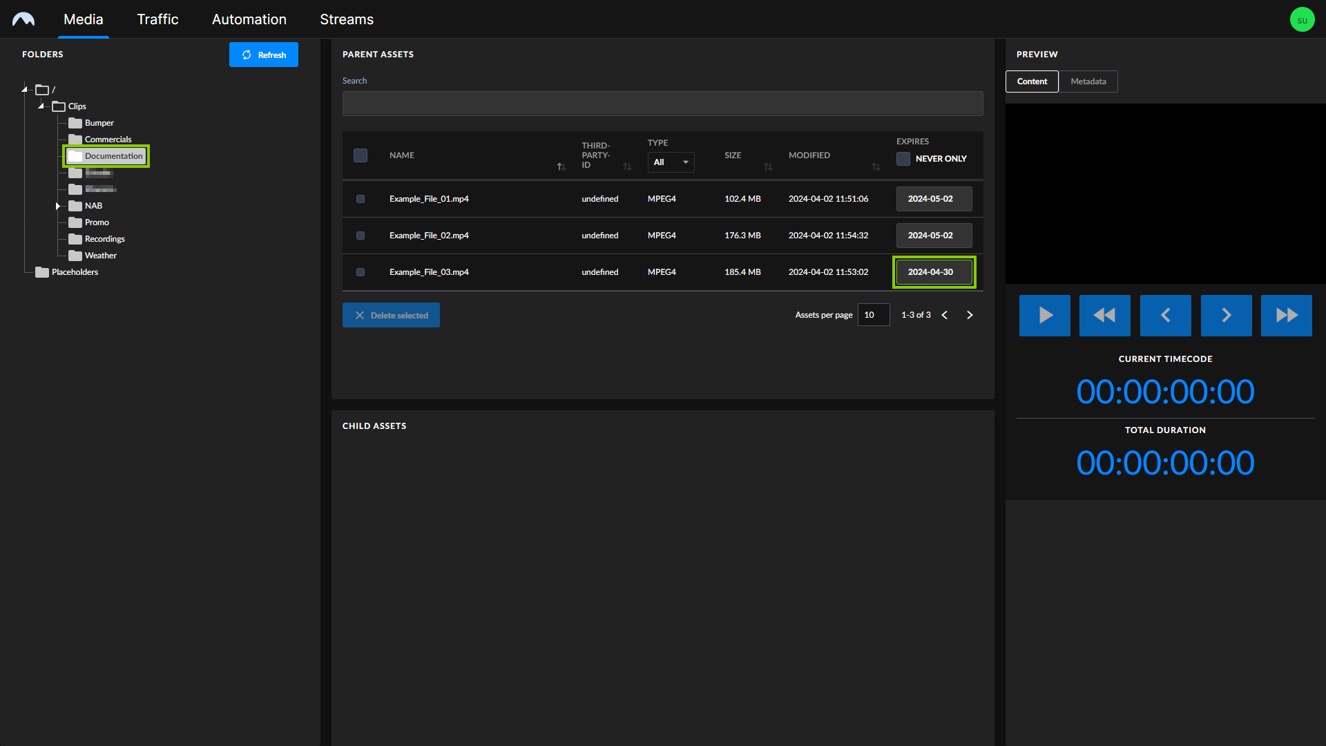 Asset Viewer - File expiry date set manually