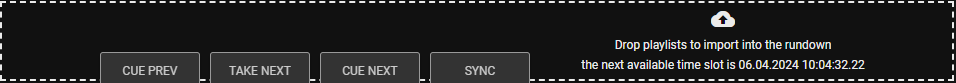 Automation - Dropzone for adding playlists to the rundown