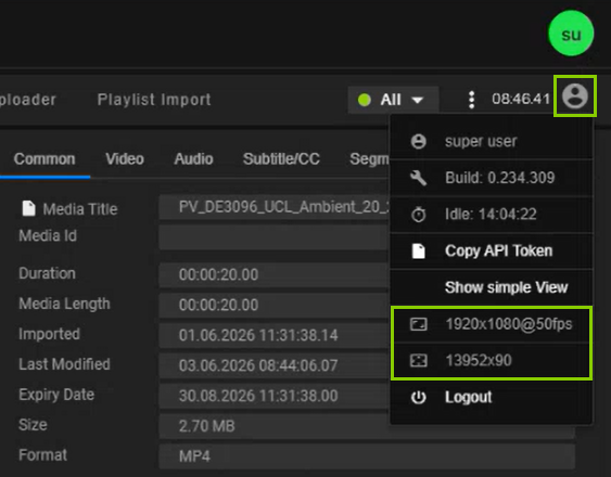 Automation - Channel output details