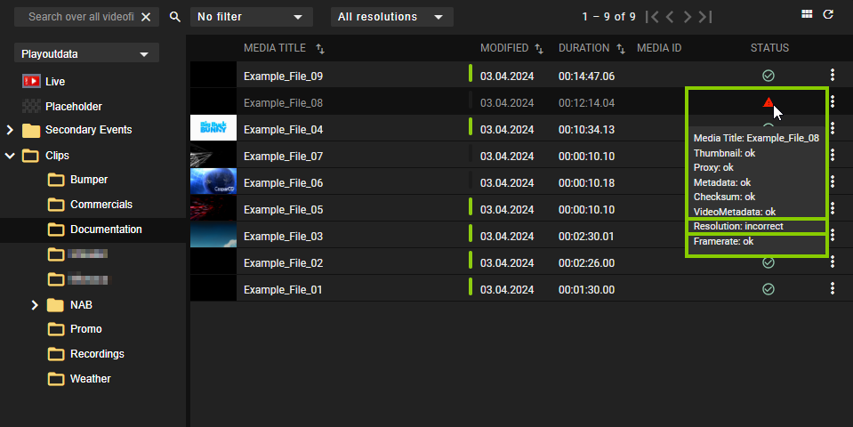 Automation - Video files with resolutions and framerates that do not match the channel output properties