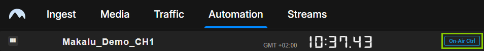 Automation - On Air Control transferred