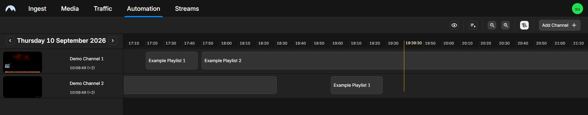 Automation - Multichannel View - Track View