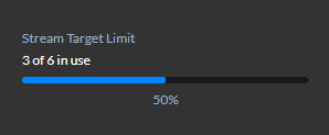 Stream Control - Stream target limit