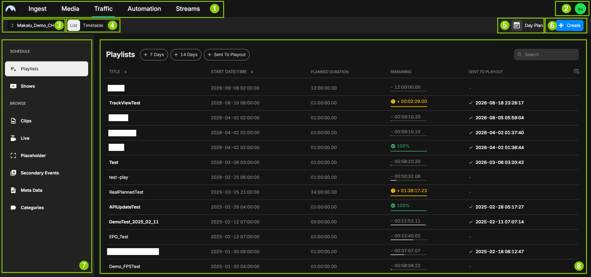 Traffic - UI components