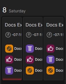 Traffic - Timetable view - Conflicting scheduled playlists