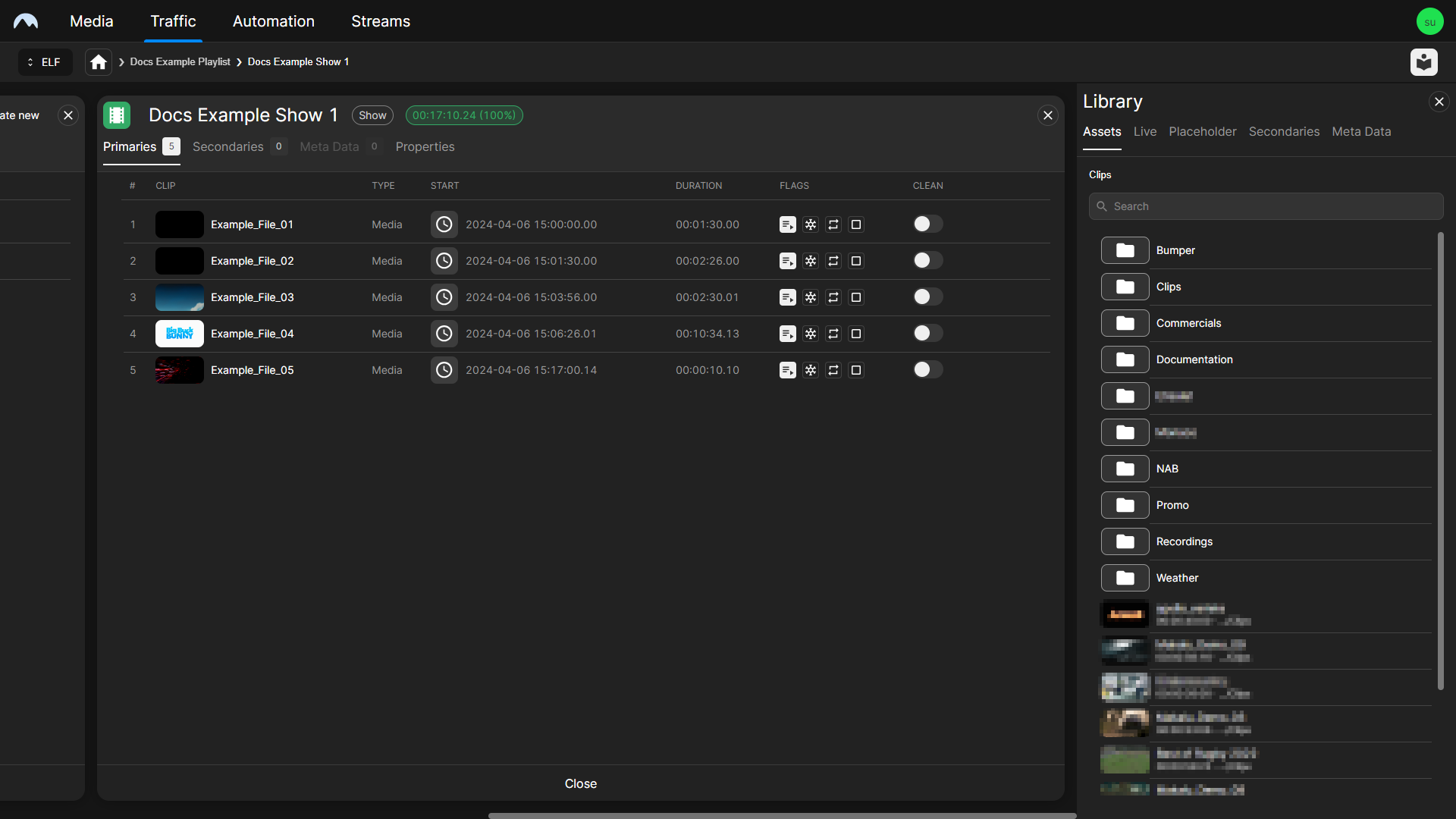 Traffic - Timetable view - Show details